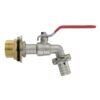 Water Butt Brass Kit 1″ with Barbed Lever Tap and Drill Bit Brass Wall Flange Kits Free Shipping 39