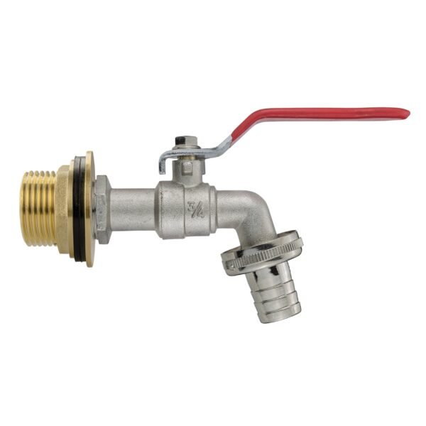Water Butt Brass Kit 1″ with Barbed Lever Tap and Drill Bit Brass Wall Flange Kits Free Shipping 15