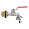 Water Butt Brass Kit 1″ with Quick Connect Lever Tap and Brass Wall Flange Kits Free Shipping 45