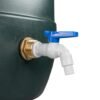 Water butt brass kit 1 inch with white pvc tap and drill bit – rainwater harvesting kit uk brass wall flange kits free shipping 31