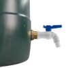 Water butt brass kit 1 inch with white pvc tap and drill bit – rainwater harvesting kit uk brass wall flange kits free shipping 39