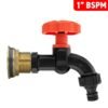Water Butt Brass Kit 1″ with Black Dial Tap and Drill Bit Brass Wall Flange Kits Free Shipping 45