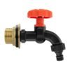 Water Butt Brass Kit 1″ with Black Dial Tap and Drill Bit Brass Wall Flange Kits Free Shipping 47