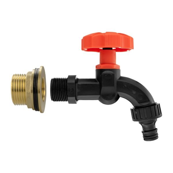 Water Butt Brass Kit 1″ with Black Dial Tap New Arrivals Free Shipping 23