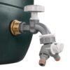 Water Butt Brass Kit 1" with Grey Dial Tap + Two-Way