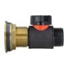 Water Butt Brass Kit 1″ with 3/4″ BSP In-Line Valve Brass Wall Flange Kits Free Shipping 25