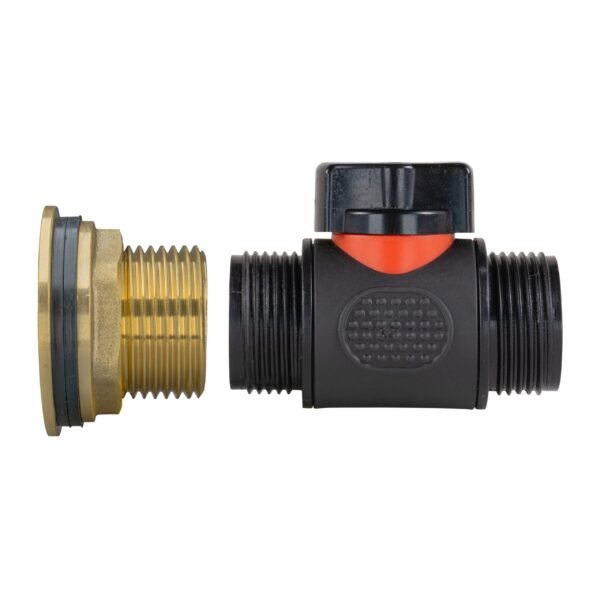 Water butt brass kit 1″ with 3/4″ bsp in-line valve and – rainwater harvesting kit uk new arrivals free shipping 17