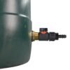 Water butt brass kit 1 inch with in-line valve and 16mm barb – rainwater harvesting kit uk