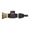 Water butt brass kit 1 inch with in-line valve and 16mm barb – rainwater harvesting kit uk