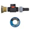 Water butt brass kit 1″ with in-line valve + 20mm barb – rainwater harvesting kit uk water butt kits free shipping 47