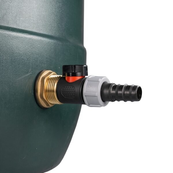 Water butt brass kit 1″ with in-line valve + 20mm barb – rainwater harvesting kit uk water butt kits free shipping 7