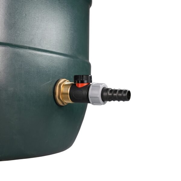 Water butt brass kit 1″ with in-line valve + 20mm barb – rainwater harvesting kit uk water butt kits free shipping 11