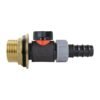 Water butt brass kit 1″ with in-line valve + 20mm barb – rainwater harvesting kit uk water butt kits free shipping 43