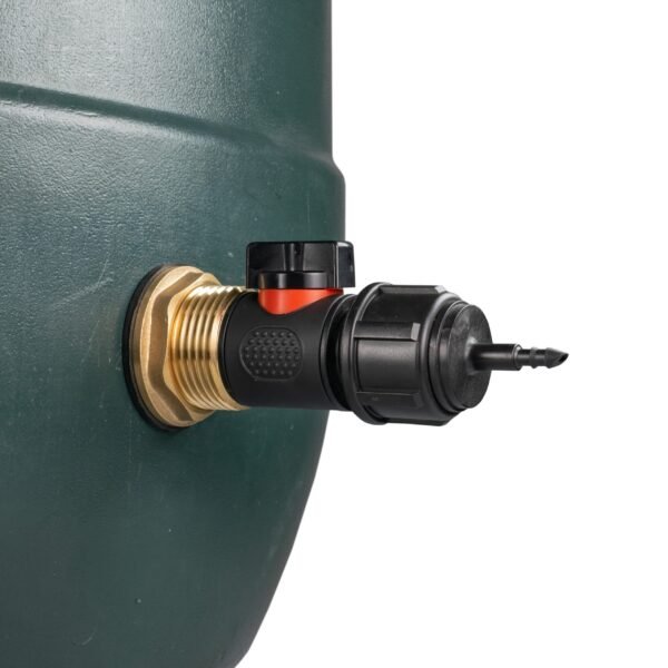 Water butt brass kit 1″ with in-line valve + 4mm barb and – rainwater harvesting kit uk new arrivals free shipping 9
