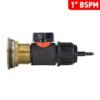Water butt brass kit 1″ with in-line valve + 4mm barb brass wall flange kits free shipping 37