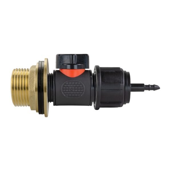 Water butt brass kit 1″ with in-line valve + 4mm barb and – rainwater harvesting kit uk new arrivals free shipping 21