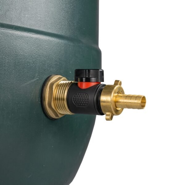 Water butt brass kit 1 inch with in-line valve and 1/2 inch brass barb – rainwater harvesting kit uk brass wall flange kits free shipping 5