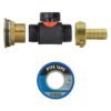 Water butt brass kit 1 inch with in-line valve and 1/2 inch brass barb – rainwater harvesting kit uk brass wall flange kits free shipping 41