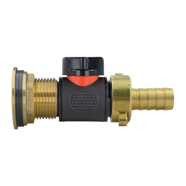Water butt brass kit 1″ with in-line valve + 1/2″ brass barb – rainwater harvesting kit uk water butt kits free shipping 5