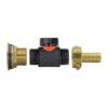 Water butt brass kit 1″ with in-line valve + 1/2″ brass barb – rainwater harvesting kit uk water butt kits free shipping 39