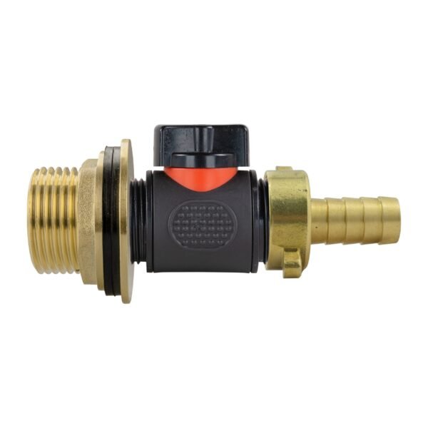 Water butt brass kit 1 inch with in-line valve and 1/2 inch brass barb – rainwater harvesting kit uk brass wall flange kits free shipping 17