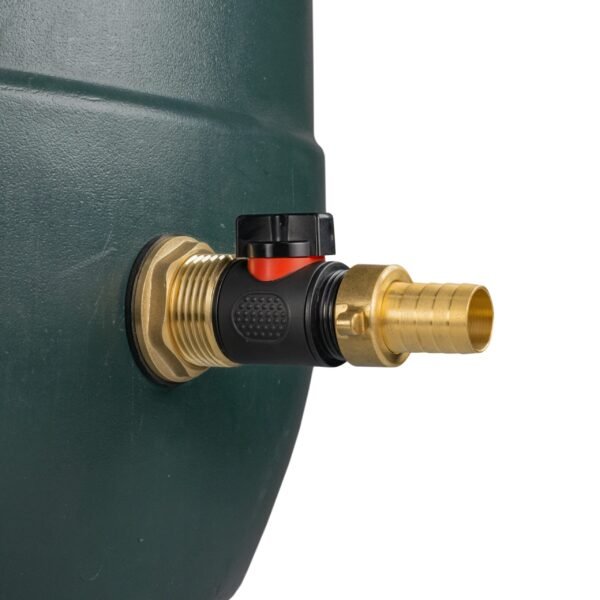 Water butt brass kit 1″ with in-line valve + 3/4″ brass barb – rainwater harvesting kit uk brass wall flange kits free shipping 7
