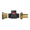 Water butt brass kit 1″ with in-line valve + 3/4″ brass barb – rainwater harvesting kit uk brass wall flange kits free shipping 35