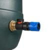 Water butt brass kit 1 inch with in-line valve + female quick connect, blue – rainwater harvesting kit uk with drill bit water butt kits free shipping 31