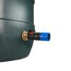 Water butt brass kit 1 inch with in-line valve + female quick connect, blue – rainwater harvesting kit uk with drill bit water butt kits free shipping 35