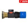 Water butt brass kit 1 inch with in-line valve + female quick connect, blue – rainwater harvesting kit uk with drill bit water butt kits free shipping 41