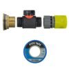 Water butt brass kit 1 inch with in-line valve + female quick – rainwater harvesting kit uk with lime connector brass wall flange kits free shipping 29