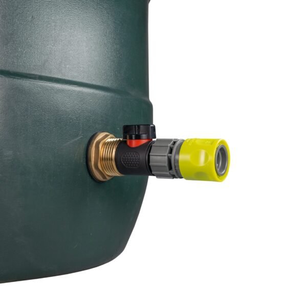 Water butt brass kit 1 inch with in-line valve + female quick – rainwater harvesting kit uk with lime connector brass wall flange kits free shipping 5