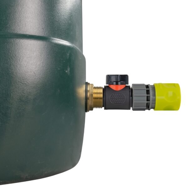 Water butt brass kit 1 inch with in-line valve + female quick – rainwater harvesting kit uk with lime connector brass wall flange kits free shipping 17