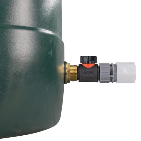 Water butt brass kit 1 inch with in-line valve and female quick connector in white – rainwater harvesting kit uk brass wall flange kits free shipping 11