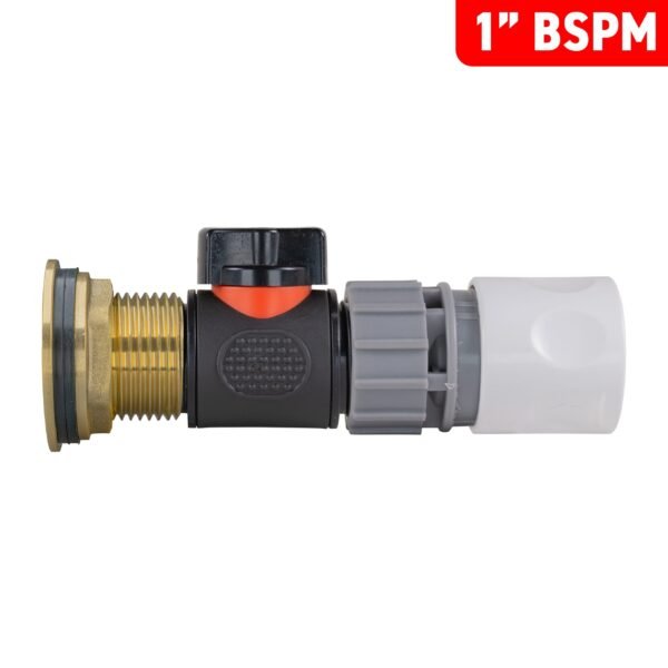 Water butt brass kit 1 inch with in-line valve + female quick – rainwater harvesting kit uk, white, with drill bit water butt kits free shipping 17