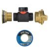 Water butt brass kit 1″ with in-line valve + geka – rainwater harvesting kit uk brass wall flange kits free shipping 31