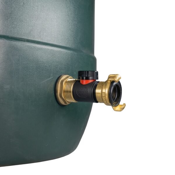 Water butt brass kit 1″ with in-line valve + geka – rainwater harvesting kit uk brass wall flange kits free shipping 13