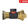Water butt brass kit 1″ with in-line valve + geka – rainwater harvesting kit uk brass wall flange kits free shipping 39