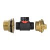 Water butt brass kit 1″ with in-line valve + geka – rainwater harvesting kit uk brass wall flange kits free shipping 43