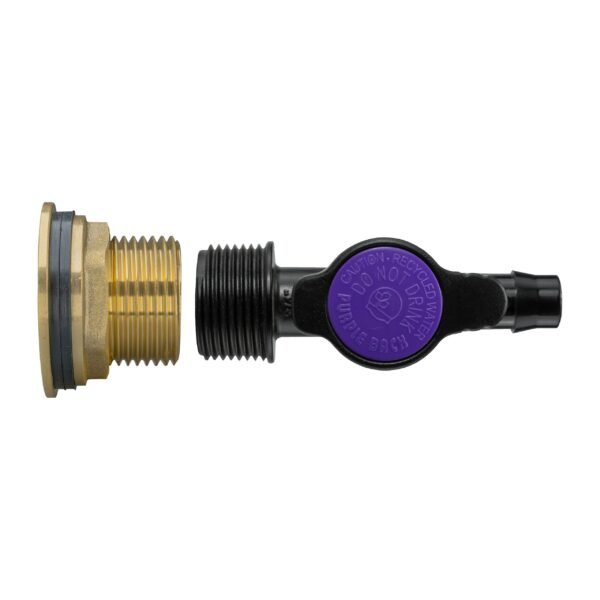 Water butt brass kit 1″ with 13mm barb irrigation valve – rainwater harvesting kit uk water butt kits free shipping 15