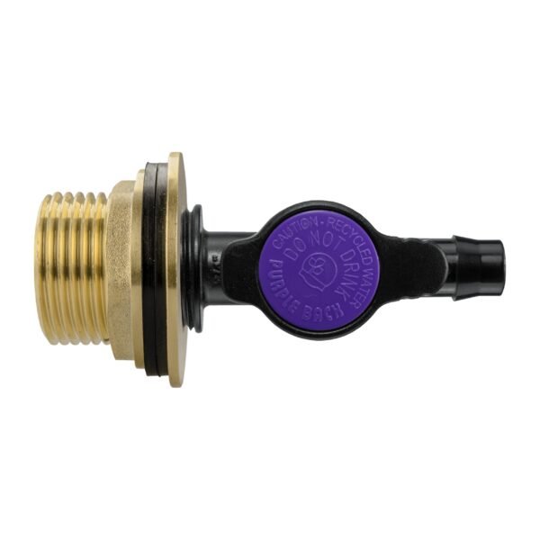 Water butt brass kit 1″ with 13mm barb irrigation valve – rainwater harvesting kit uk water butt kits free shipping 19