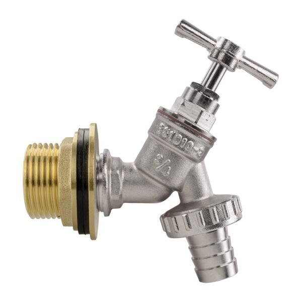 Water butt brass kit 1″ with nickel plated barbed tap – rainwater harvesting kit uk new arrivals free shipping 19