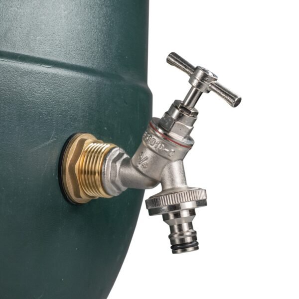 Water butt brass kit 1 inch with nickel plated quick connect tap and drill bit – rainwater harvesting kit uk water butt kits free shipping 7