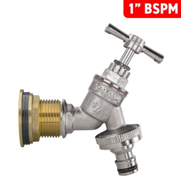 Water butt brass kit 1 inch with nickel plated quick connect tap and drill bit – rainwater harvesting kit uk water butt kits free shipping 17