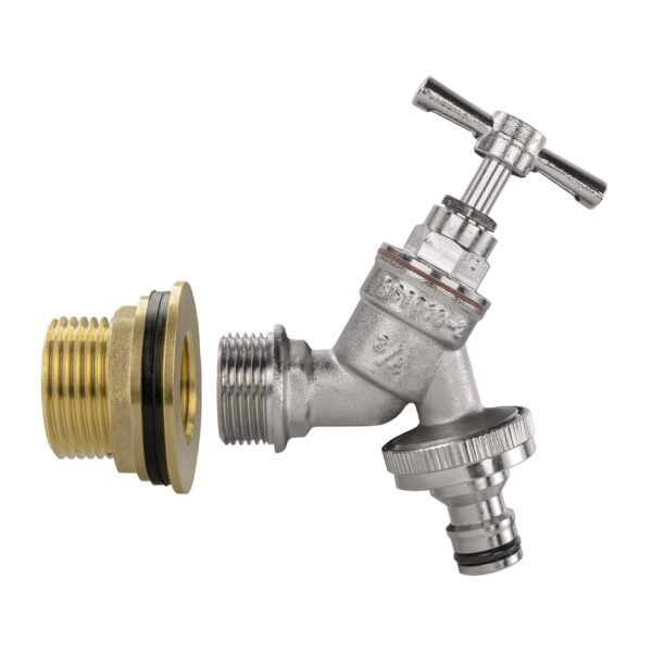 Water butt brass kit 1 inch with nickel plated quick connect tap and drill bit – rainwater harvesting kit uk water butt kits free shipping 21