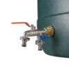 Water Butt Brass Kit 1" with Double Quick Connect Tap and