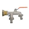 Water Butt Brass Kit 1" with Double Quick Connect Tap and