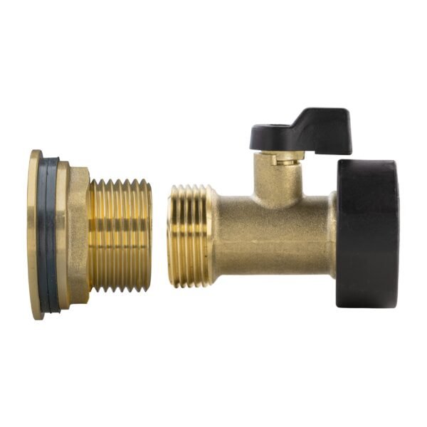 Water butt brass kit 1″ with brass valve and drill bit new arrivals free shipping 17