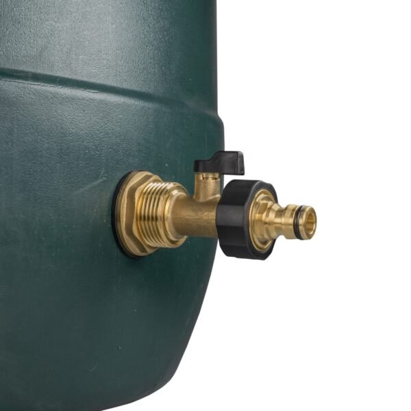 Water Butt Brass Kit 1" with Brass Valve + Quick Connect