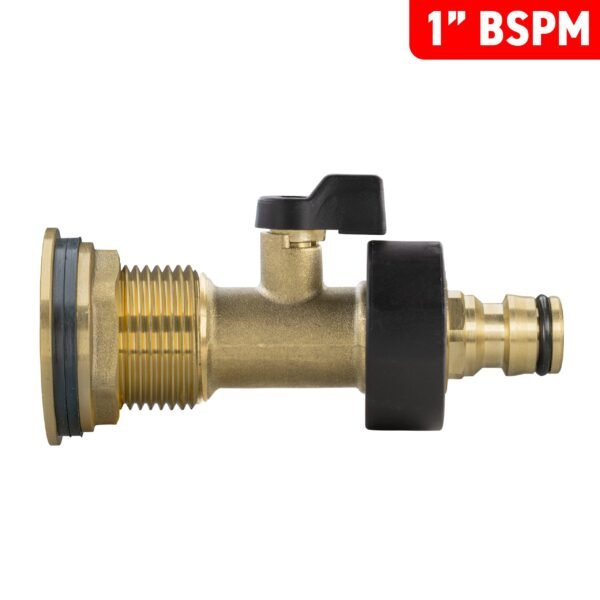 Water butt brass kit 1″ with brass valve + quick connect and – rainwater harvesting kit uk new arrivals free shipping 19